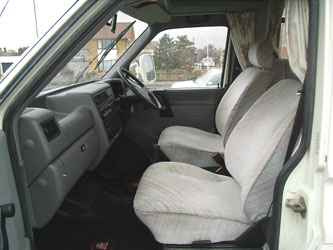 VW T4 Autosleeper Clubman GL Motorhome Front Cab Seats