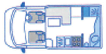 VW T4 Autosleeper Sherbourne Furniture Layout