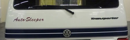 VW T4 Autosleeper Topaz Rear Logo
